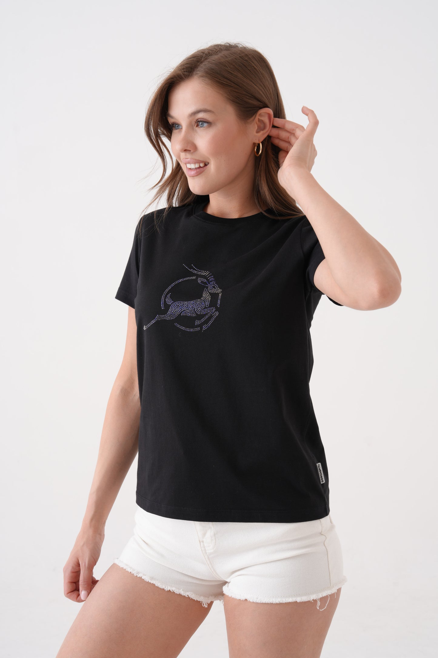 CrystalGrace | Taş Baskılı T-Shirt