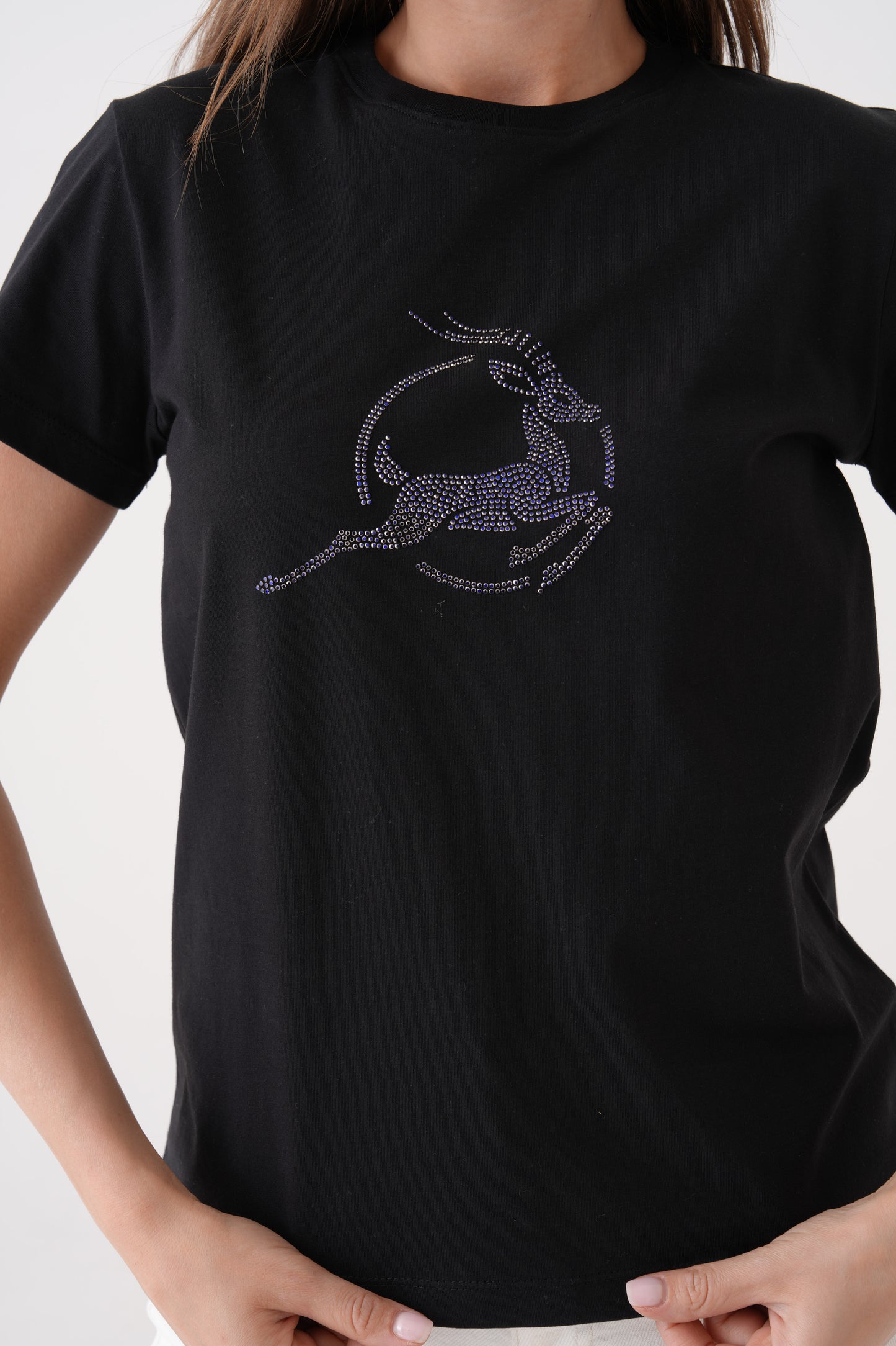 CrystalGrace | Taş Baskılı T-Shirt