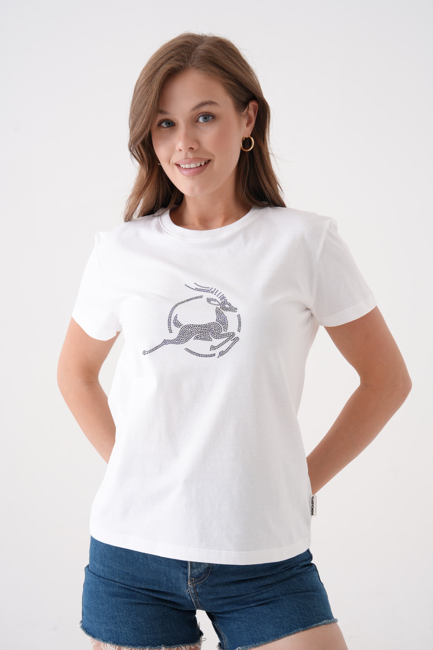 Crystal Grace | Taş Baskılı T-Shirt