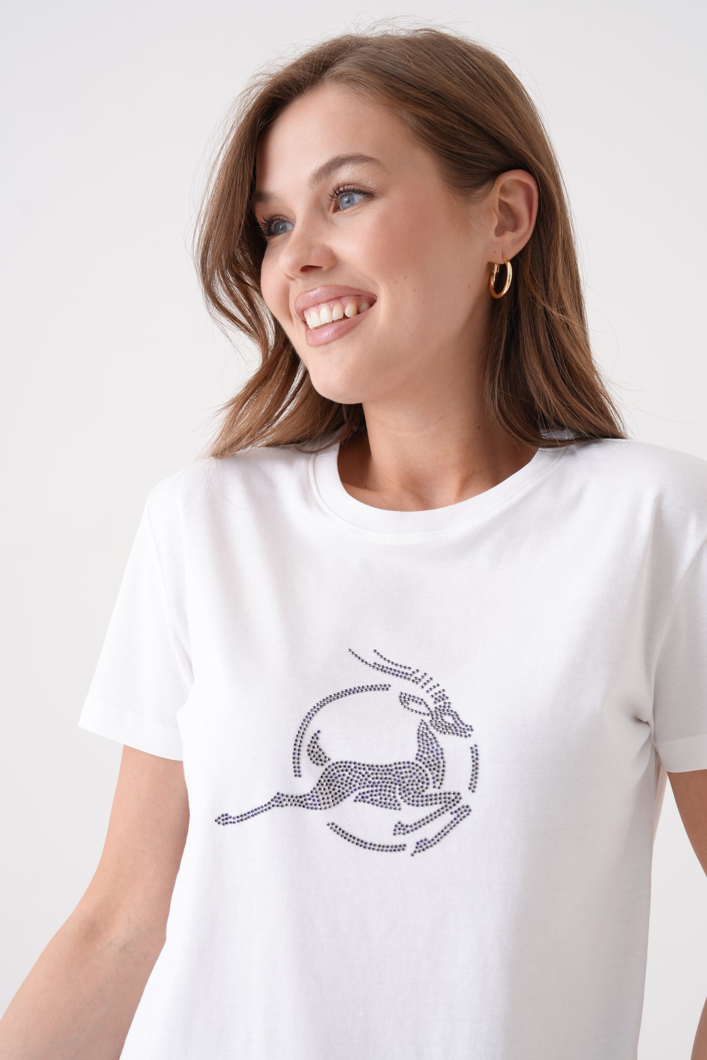 Crystal Grace | Taş Baskılı T-Shirt