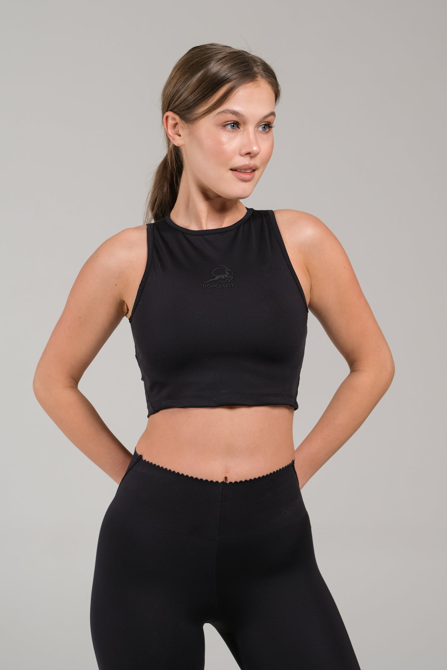 GraceFit | Beli Lastikli Lazer Kesim Toparlayıcı Tayt